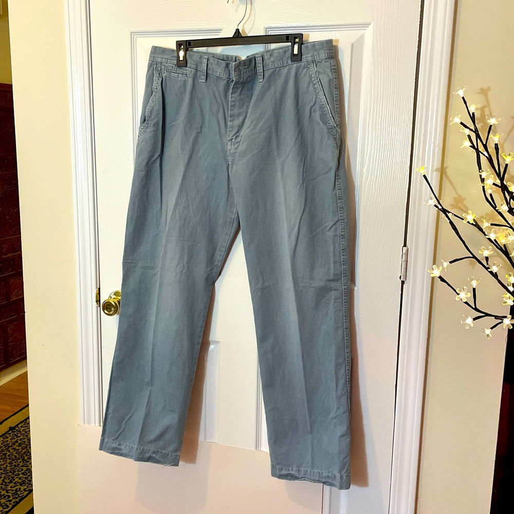 AE American Eagle classic bootcut fit jeans Gray blue 36×32 five pocket no holes